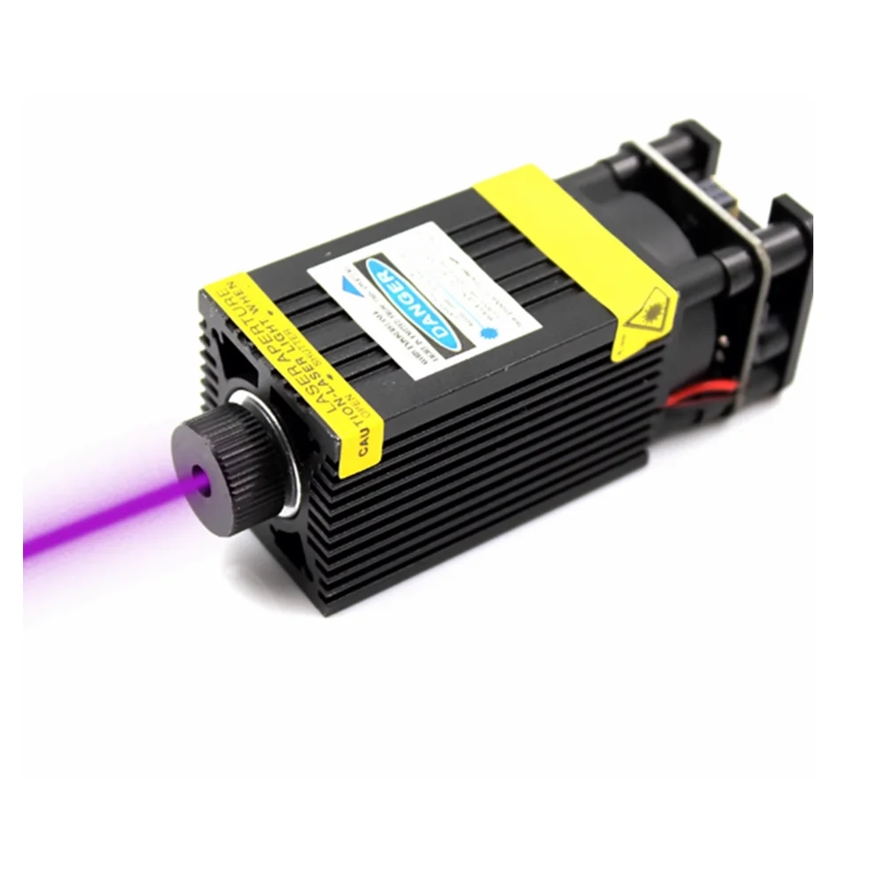 Industrial Laser Module - 調整可能なフォーカス 405nm 500mW 紫色レーザー 3D 彫刻レーザーモジュール切断