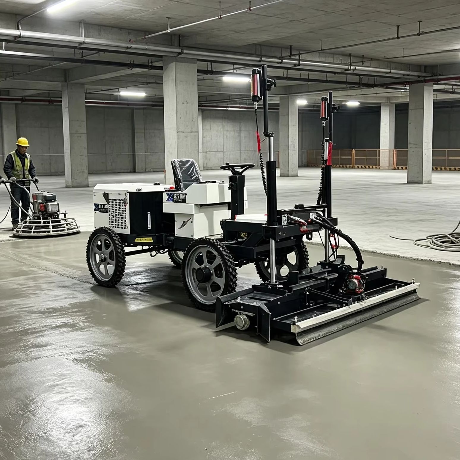 Industrial Laser Level - レーザースクリードマシン工業用床均平装置セメント舗装スクリーディング機械（建設工事用）