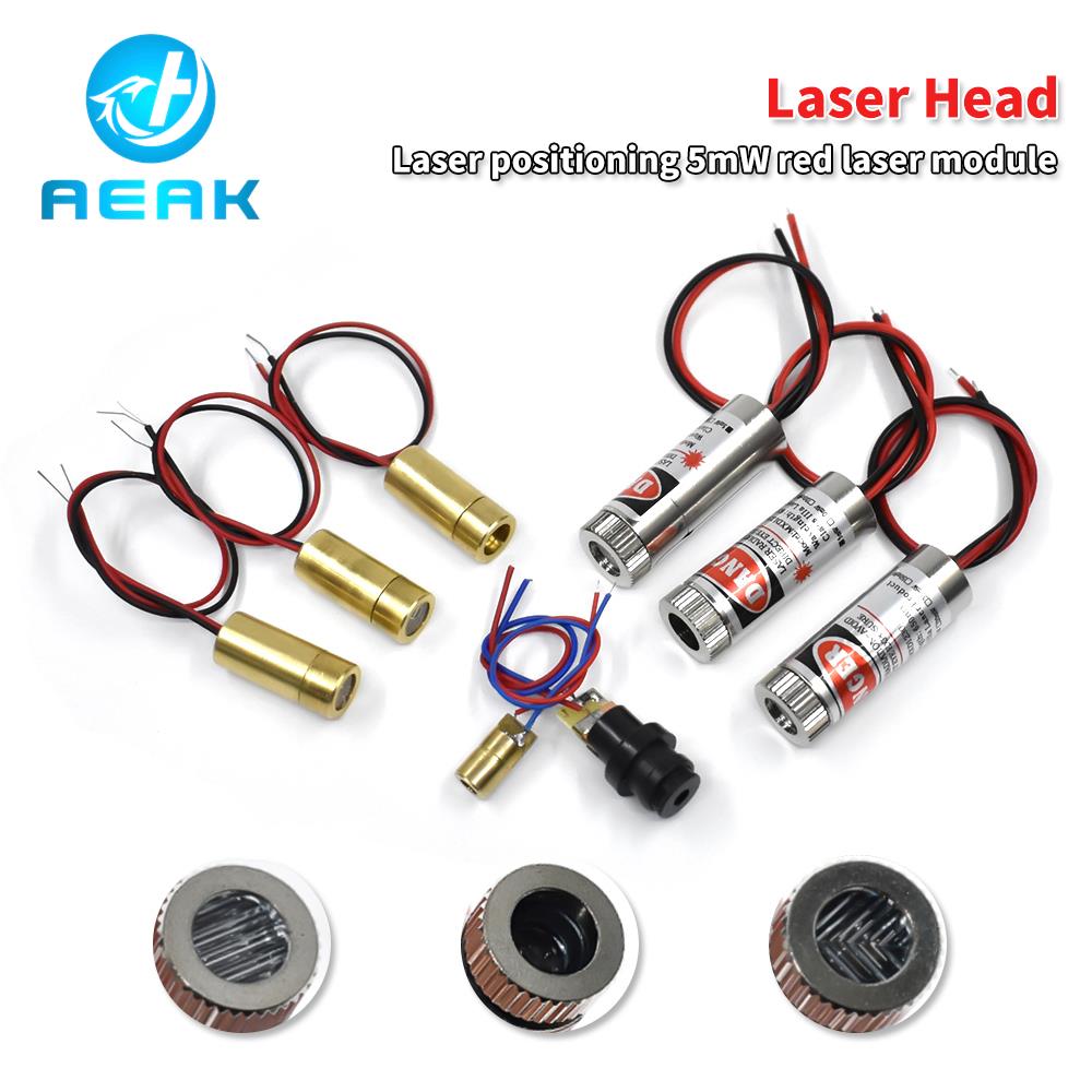 Industrial Laser Module - 高品質赤ラインレーザーモジュール5mw 650nmフォーカス調整可能なレーザーヘッド5 24v産業用グレードP0.05