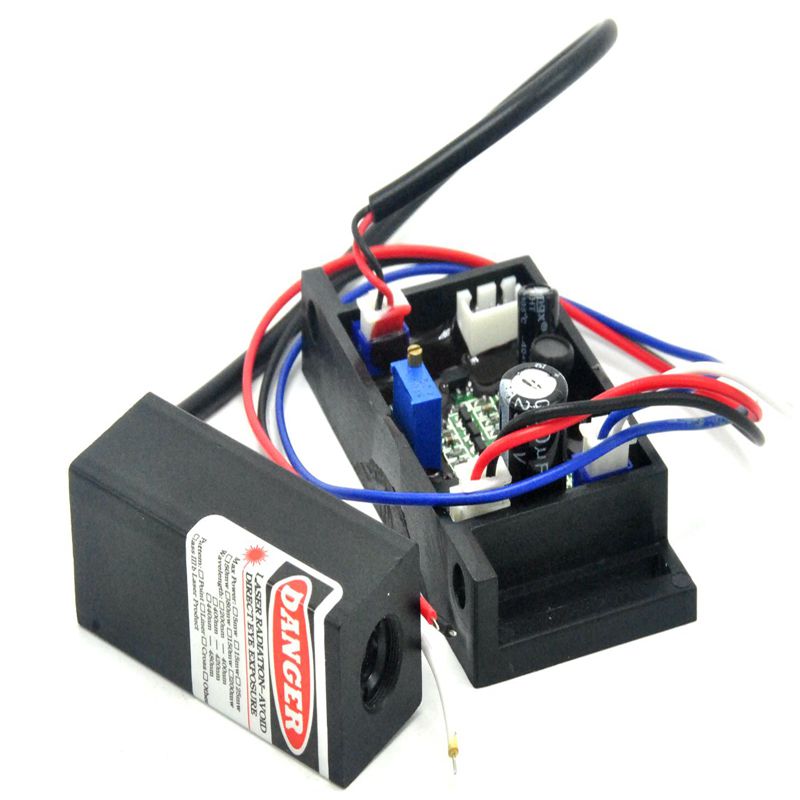 Industrial Laser Module - 工業用バイオレットブルーレーザーダイオードモジュール,18x53mm,10mw/50mw 12v,405nm