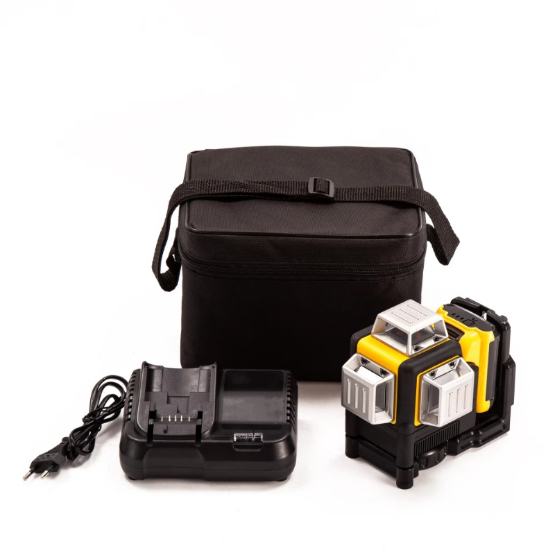 Industrial Laser Level - DWタイプDW089LG工業用3D 12ラインレーザーレベル360度垂直12Vリチウム電池ツール水平グリーンライト