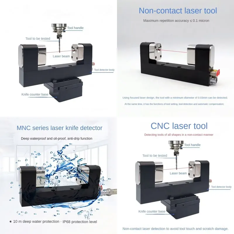 Cnc Milling Machine - フライス盤用補償ツールセッター、非接触CNC工作機械用セッター、5方向測定機能付き