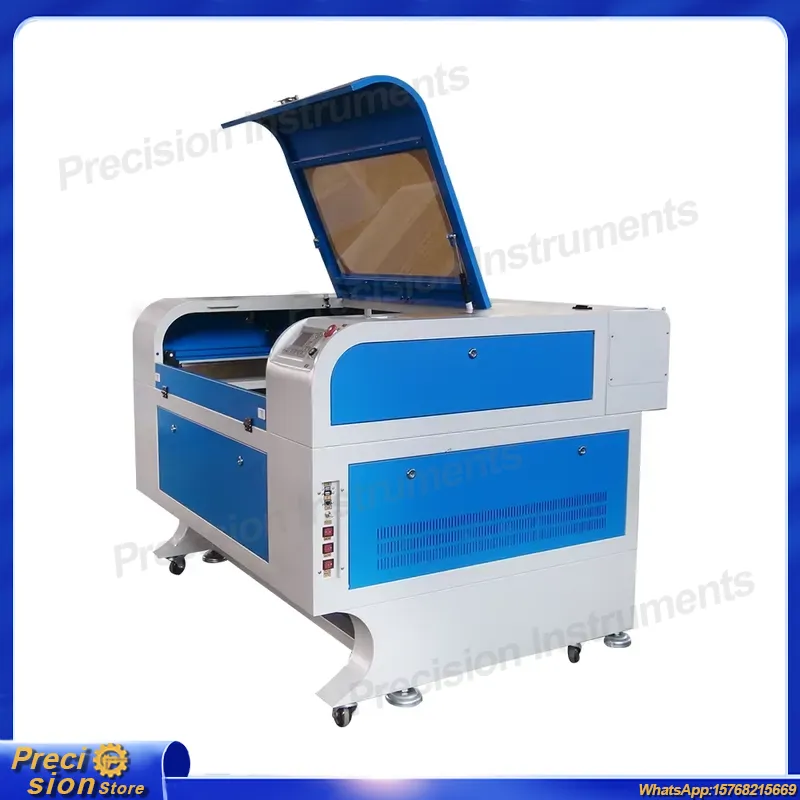 Industrial Laser Fabric Cutting Machine - 6090 CO2レーザー切断機 100W 布地、繊維、革、衣類、装飾、彫刻用CNCプロッター 工業用DIYツール