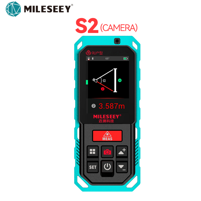 Industrial Laser Training - Mileseey S2 カメラレーザー距離計プロフェッショナル屋外 Bluetooth 距離計 100