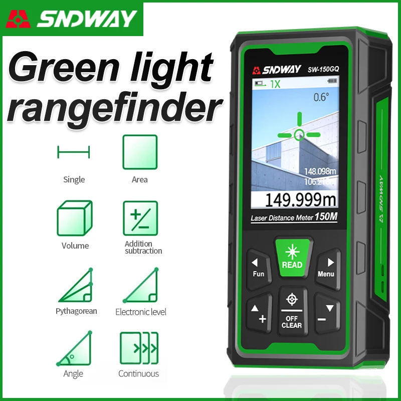 Industrial Laser Training - グリーンレーザー距離計デジタル距離計 150 メートル 100 メートル 80