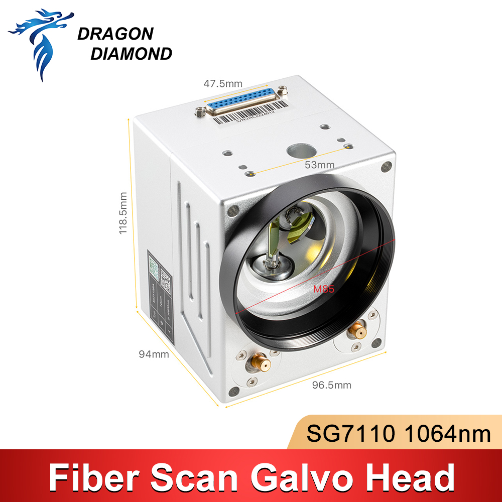 Galvo Scan Head - ファイバーレーザースキャニングガルボヘッド SG7110 1064nm ダブルレッドポインター入力付き アパーチャ10mm スキャナーパワーサプライセット