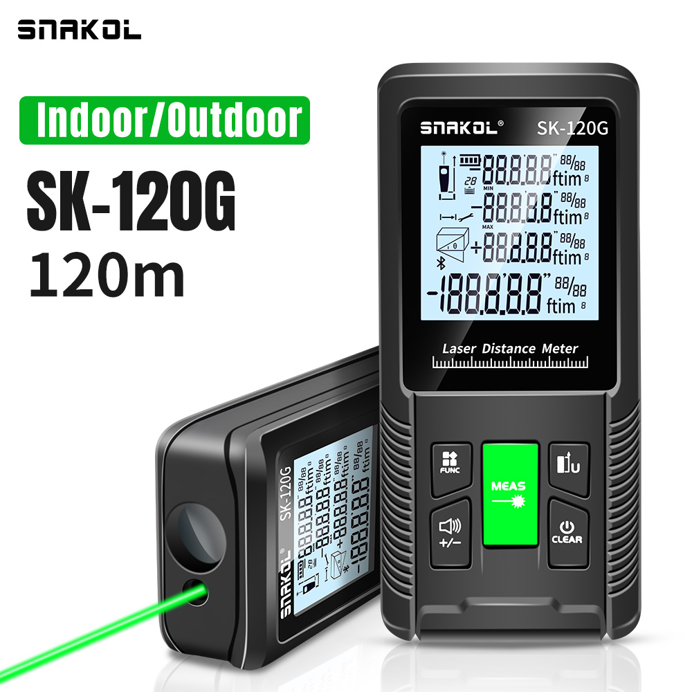 Industrial Laser Training - SNAKOL 3-in-1高精度レーザー距離計テープメジャー、40-200mデジタル距離計、ポータブル電子測定器