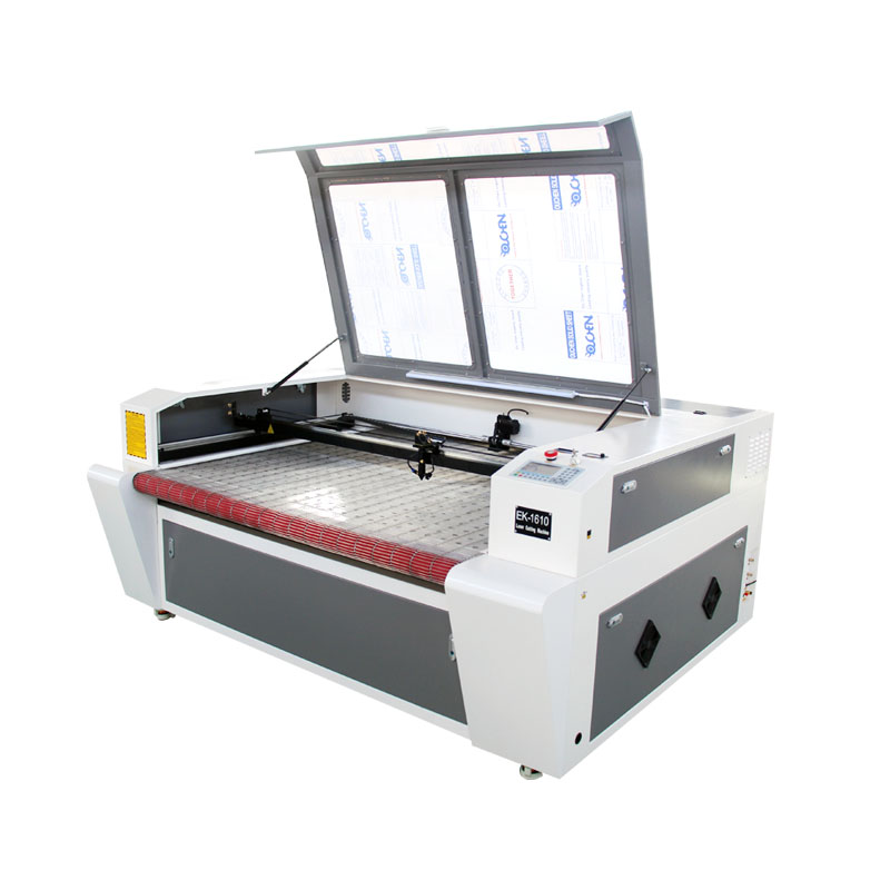 Industrial Laser Fabric Cutting Machine - 1600×1000自動アパレル産業用革/ゴム/繊維/生地レーザー切断機ローリングテーブルBMPシングルプライオート