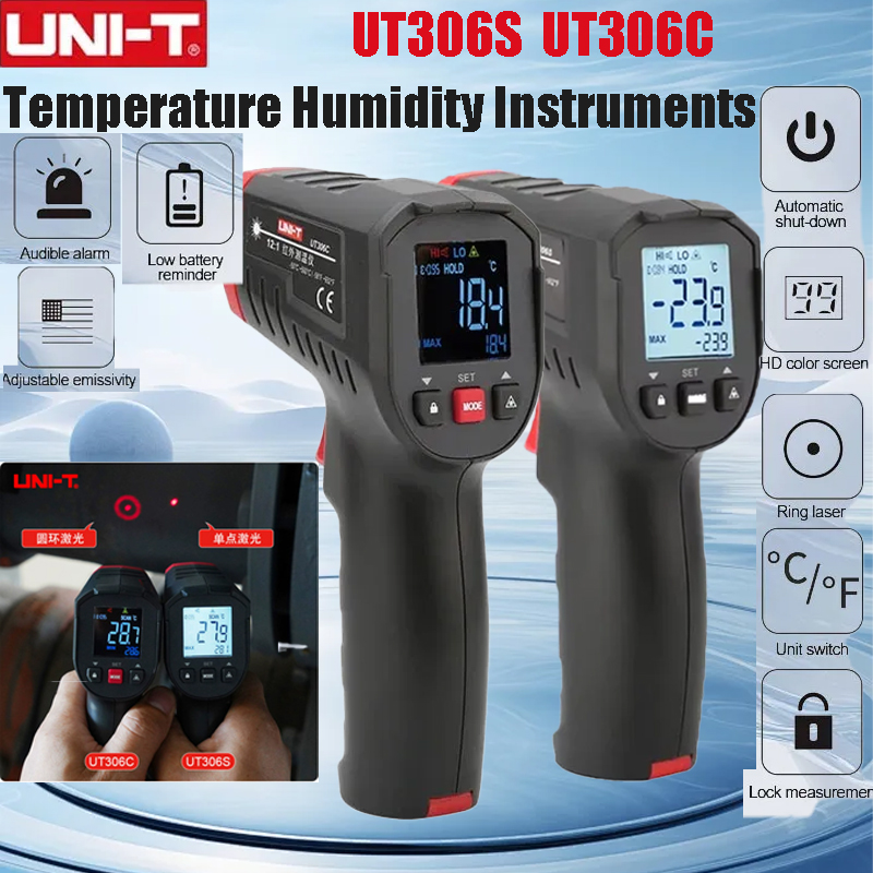 UNI-T UT306S UT306C デジタル温度計 レー - Industrial Laser Level のレビューと価格
