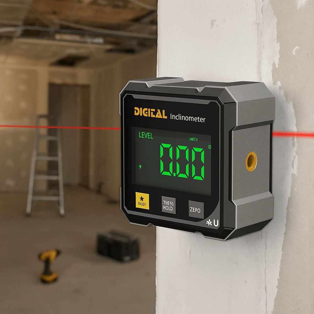 四面表示角度ゲージデジタル表示磁気吸引レベル分度器傾斜計正確 - Industrial Laser Level のレビューと価格