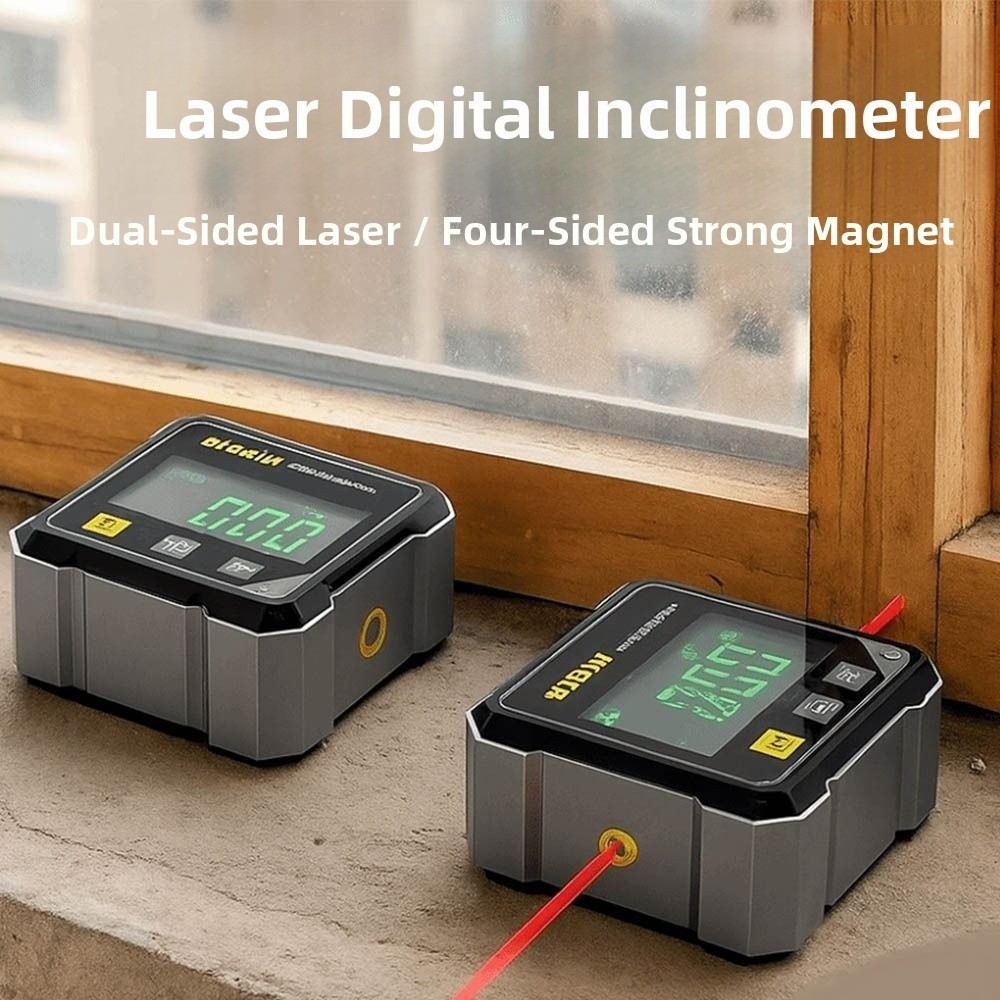 四面表示角度ゲージデジタル表示磁気吸引レベル分度器傾斜計正確 - Industrial Laser Level のレビューと価格