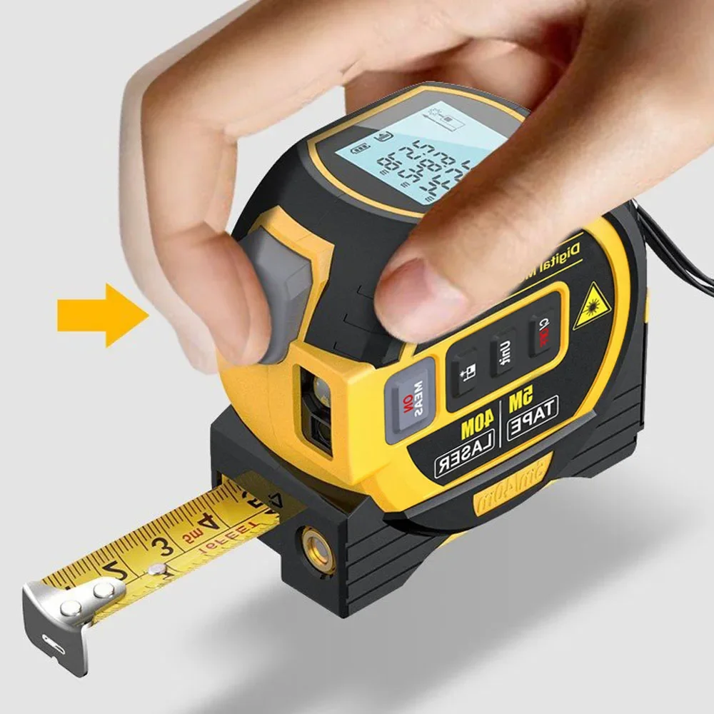 LCDディスプレイ付きバックライトレーザー距離計、距離計、建 - Industrial Laser Training のレビューと価格