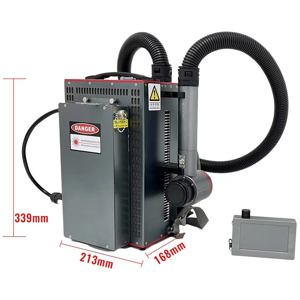 200Wパルスレーザー錆除去機、携帯型レーザークリーナー、金 - Portable Laser Rust Removal のレビューと価格
