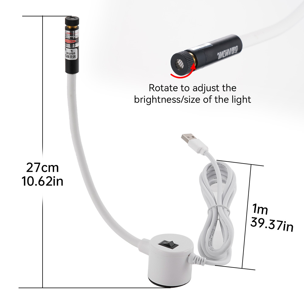 USB 電源赤色レーザーライト縫製位置決めランプ切断磁気ベー - Industrial Laser Equipment のレビューと価格