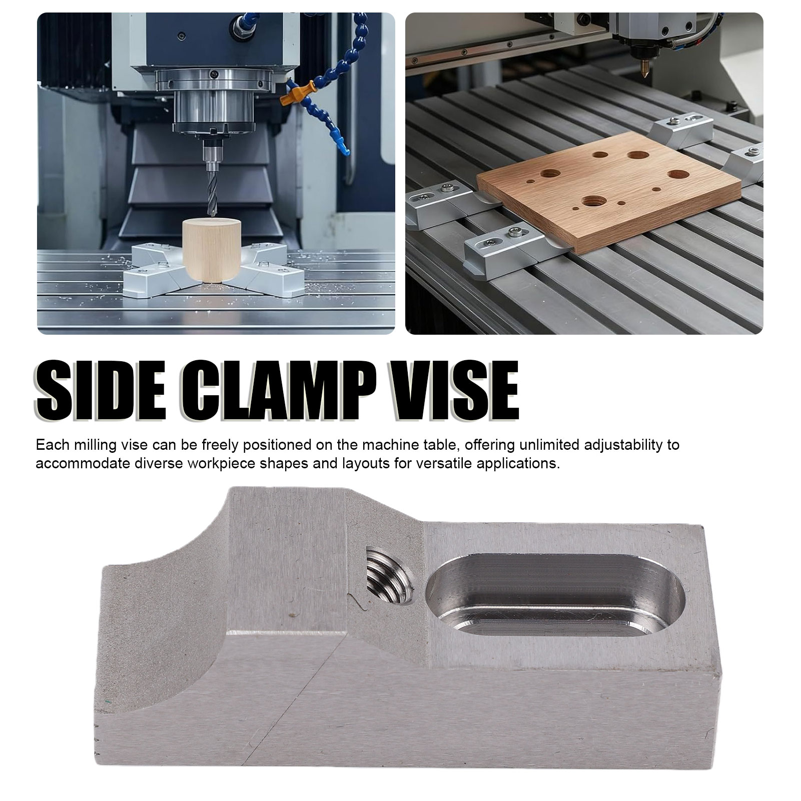 2個入り サイドクランプバイス S136H 硬化鋼製 M8  - Cnc Milling Machine のレビューと価格