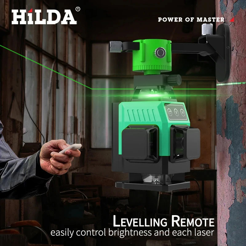 HILDA 12/16ライン グリーンレーザーレベル 自動水 - Industrial Laser Level のレビューと価格